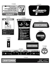Label Map parts for Craftsman Snow Thrower 31AS53TF799 / 2011 from AppliancePartsPros.com
