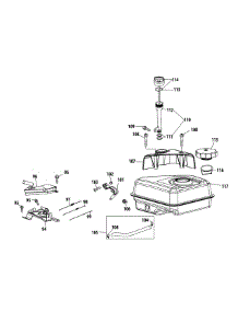 270-Sua Fuel Tank & Mounting parts for Craftsman Snow Thrower 31AS53TF799 / 2012 from AppliancePartsPros.com