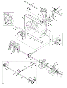 Auger & Housing parts for Craftsman Snow Thrower 31AS53TF799 / 2014 from AppliancePartsPros.com