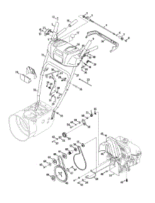 Handle Panel & Belts parts for Craftsman Snow Thrower 31AS58TF799 / 2015 from AppliancePartsPros.com