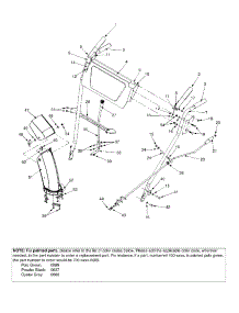 Handle Assembly parts for Craftsman Snow Thrower 31AS615E099 / 2002 from AppliancePartsPros.com