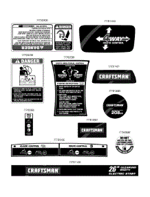 Label Map parts for Craftsman Snow Thrower 31AS63TF799 / 2010 from AppliancePartsPros.com