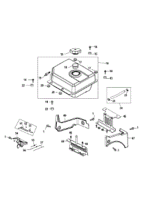 490-Suc Fuel Tank & Mounting parts for Craftsman Snow Thrower 31BH97SJ799 / 2014 from AppliancePartsPros.com