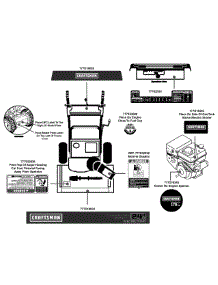 Label Map parts for Craftsman Snow Thrower 31BS62EE799 / 2012 from AppliancePartsPros.com