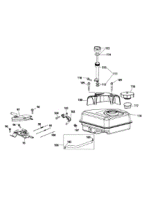 265-Sua Fuel Tank & Mounting parts for Craftsman Snow Thrower 31BS62EE799 / 2013 from AppliancePartsPros.com