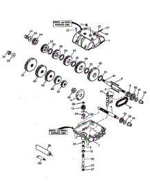 Transmission Assembly parts for Craftsman Wide Area Mower 55AC5GMR099 / 2008 from AppliancePartsPros.com