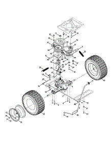 Drive & Rear Wheels parts for Craftsman Lawn Tractor RER1000 / 2012 from AppliancePartsPros.com