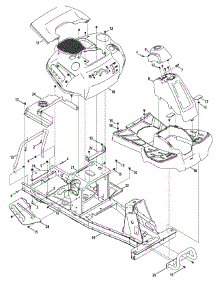 Fender & Frame parts for Craftsman Lawn Tractor RER1000 / 2012 from AppliancePartsPros.com