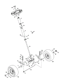 Steering & Front Wheels parts for Craftsman Lawn Tractor RER1000 / 2012 from AppliancePartsPros.com