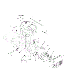 Engine Mounting & Connections parts for Craftsman Z-Series 17AK9TKR099 / 2009 from AppliancePartsPros.com