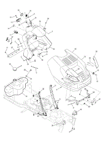Hood, Dash Panel & Fuel Tank parts for Craftsman Z-Series 17AK9TKR099 / 2009 from AppliancePartsPros.com