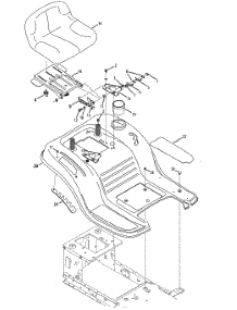Seat & Fender parts for Craftsman Lawn Tractor 13A277SS099 / 2013 from AppliancePartsPros.com