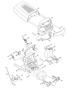 Hood & Dash Assembly parts for Craftsman Lawn Tractor 13AN771S299 / 2010 from AppliancePartsPros.com
