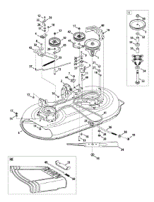 Mower Deck Assembly parts for Craftsman Lawn Tractor 13AN771S299 / 2010 from AppliancePartsPros.com