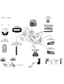 Label Map parts for Craftsman Lawn Tractor 13AJ77SS099 / 2010 from AppliancePartsPros.com