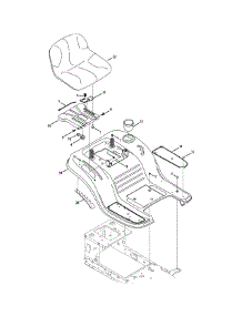 Seat & Fender parts for Craftsman Lawn Tractor 13AJ78SS099 / 2011 from AppliancePartsPros.com