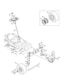 Steering & Front Axle parts for Craftsman Lawn Tractor 13AJ78SS099 / 2011 from AppliancePartsPros.com