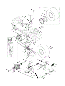Transmission Drive Assembly parts for Craftsman Lawn Tractor 13AJ78SS099 / 2011 from AppliancePartsPros.com