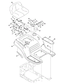Seat & Fender parts for Craftsman Lawn Tractor 13AL78SS099 / 2010 from AppliancePartsPros.com