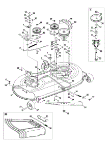 Mower Deck 42-Inch parts for Craftsman Lawn Tractor 13AL78SS299 / 2010 from AppliancePartsPros.com