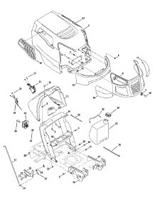 Dash, Hood & Grille parts for Craftsman Lawn Tractor 13AL79SS099 / 2010 from AppliancePartsPros.com