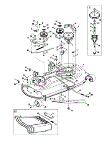 Mower Deck parts for Craftsman Lawn Tractor 13BJ78SS099 / 2013 from AppliancePartsPros.com