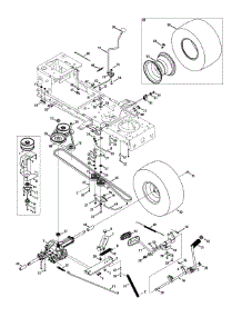 Transmission Drive Assembly parts for Craftsman Lawn Tractor 13BJ78SS099 / 2013 from AppliancePartsPros.com