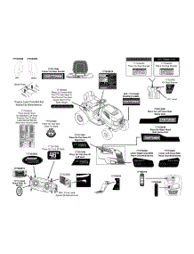 Label Map parts for Craftsman Lawn Tractor 13BL78ST299 / 2013 from AppliancePartsPros.com