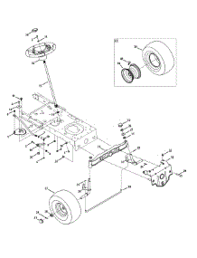 Steering & Front Wheels parts for Craftsman Lawn Tractor 13BL78ST299 / 2013 from AppliancePartsPros.com