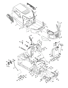 Hood & Grille parts for Craftsman Lawn Tractor 13AX79ST099 / 2013 from AppliancePartsPros.com