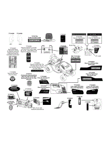 Label Map parts for Craftsman Lawn Tractor 13AX79ST099 / 2013 from AppliancePartsPros.com