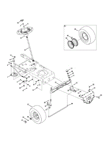Steering & Front Wheel parts for Craftsman Lawn Tractor 13AX79ST099 / 2013 from AppliancePartsPros.com