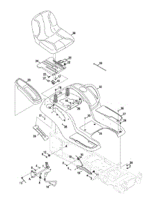 Seat & Fender Assembly parts for Craftsman Lawn Tractor 13AR91PP099 / 2010 from AppliancePartsPros.com
