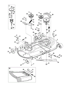 Mower Deck 42-Inch parts for Craftsman Lawn Tractor 13AR91PS099 / 2010 from AppliancePartsPros.com