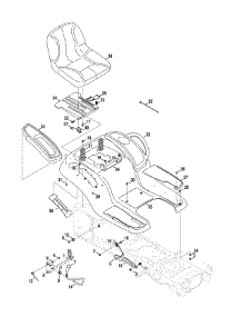 Seat & Fender Assembly parts for Craftsman Lawn Tractor 13AR91PS099 / 2010 from AppliancePartsPros.com
