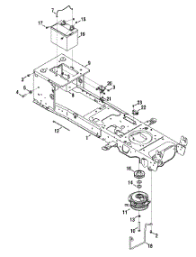 Frame, Battery & Pto parts for Craftsman Lawn Tractor 13AR91PS299 / 2010 from AppliancePartsPros.com