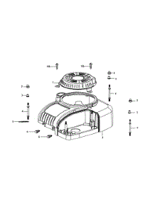 4P90jub Engine Shroud parts for Craftsman Lawn Tractor 13B226JD099 / 2014 from AppliancePartsPros.com