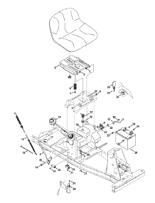 Seat Assembly parts for Craftsman Lawn Tractor 13B226JD099 / 2015 from AppliancePartsPros.com