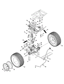 Drive & Rear Wheel parts for Craftsman Lawn Tractor 13B226JD299 / 2014 from AppliancePartsPros.com