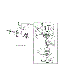 4P90jub Carburetor Assembly parts for Craftsman Lawn Tractor 13B226JD099 / 2013 from AppliancePartsPros.com