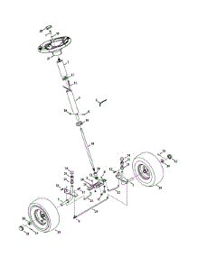 Steering & Front Wheel parts for Craftsman Lawn Tractor 13B226JD099 / 2013 from AppliancePartsPros.com