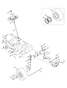 Steering & Front Axle parts for Craftsman Lawn Tractor 13A277XS099 / 2014 from AppliancePartsPros.com