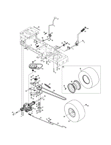 Drive Assembly parts for Craftsman Lawn Tractor 13A277XS099 / 2015 from AppliancePartsPros.com
