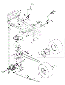 Drive & Rear Wheels parts for Craftsman Lawn Tractor 13A277XS299 / 2014 from AppliancePartsPros.com