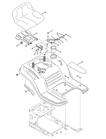 Seat & Fender parts for Craftsman Lawn Tractor 13A277XS299 / 2014 from AppliancePartsPros.com