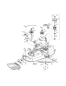 Mower Deck parts for Craftsman Lawn Tractor 13A277XS299 / 2015 from AppliancePartsPros.com