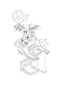 Seat & Fender parts for Craftsman Lawn Tractor 13A277XS299 / 2015 from AppliancePartsPros.com
