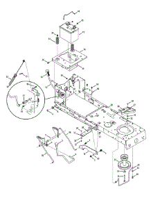 Frame, Pto & Battery parts for Craftsman Lawn Tractor 13A278XS099 / 2015 from AppliancePartsPros.com