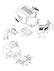 Hood & Grille parts for Craftsman Lawn Tractor 13A278XS299 / 2015 from AppliancePartsPros.com
