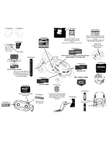 Label Map parts for Craftsman Lawn Tractor 13A278XS299 / 2015 from AppliancePartsPros.com